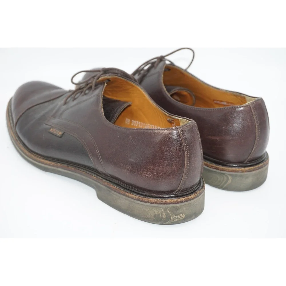 Mephisto Air Relax Shoes Brown Leather Derby Dress Casual Comfort Men's Size‎ 11